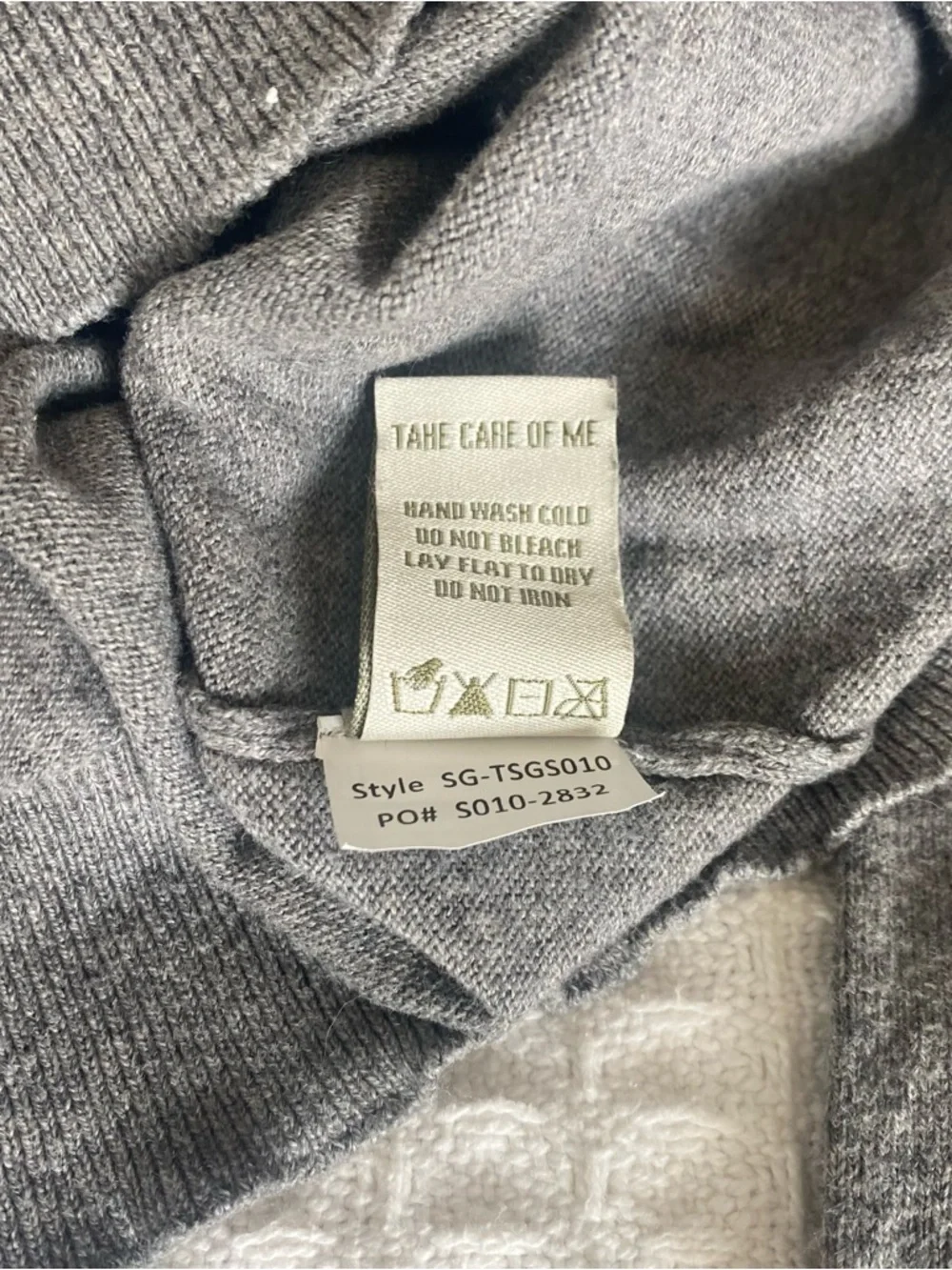 TSG Gray Quarter-Zip cotton cashmere Sweater size medium